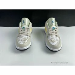 Hypeyourbeast Air Jordan 1 Low 'Palm Tree Beige Yellow'