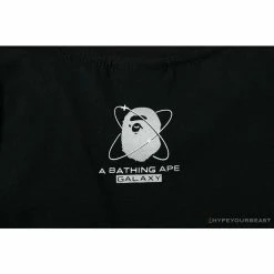 Hypeyourbeast Clothes BAPE Universe Solar System Ape Man Head Tee Shirt 'BLACK'