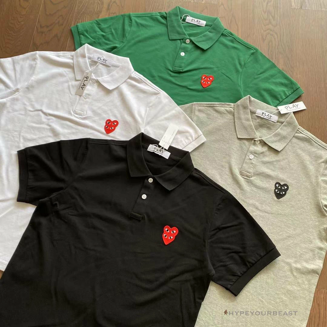 Hypeyourbeast CDG Polo Shirt Green 2 Hypeyourbeast CDG Polo Shirt Green