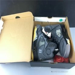 Hypeyourbeast Jordan 5 Retro Off-White Black