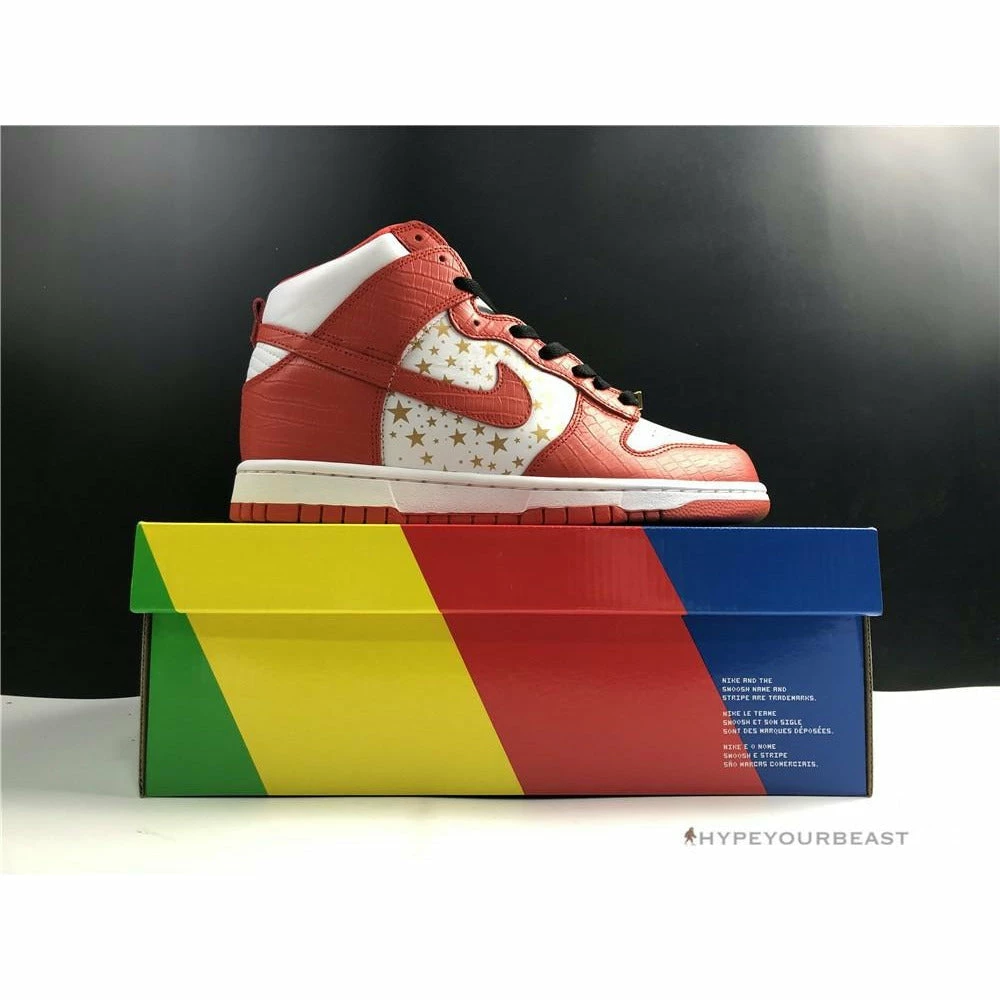 Hypeyourbeast Nike Dunk High X Supreme Red 10 Hypeyourbeast Nike Dunk High X Supreme Red