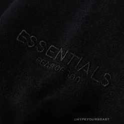 HypeYourBeast FOG Hoodie Reflective ‘ESSENTIALS’ Black Hoodies & Jackets