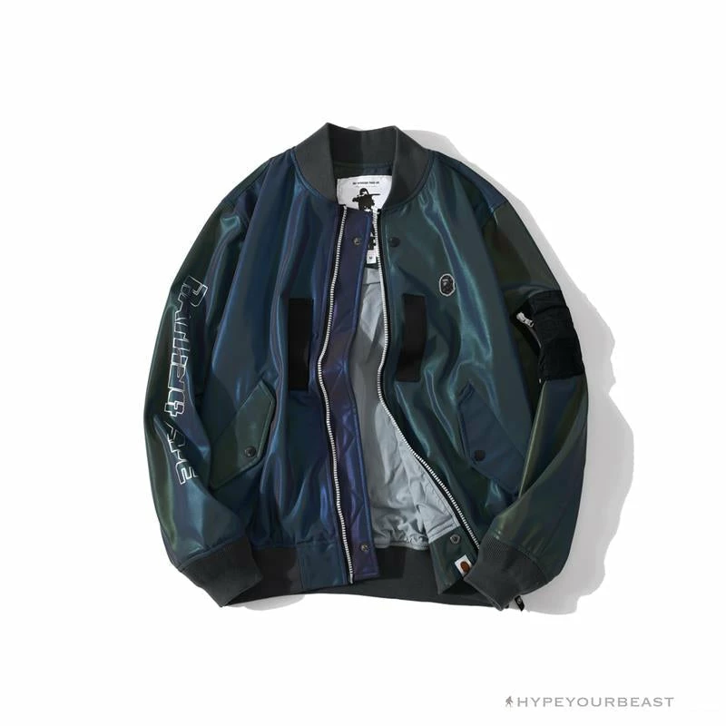 Hypeyourbeast Clothes BAPE HUNTING Aurora Color Gradient Reflective Jacket 1 Hypeyourbeast Clothes BAPE HUNTING Aurora Color Gradient Reflective Jacket