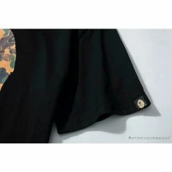 Hypeyourbeast BAPE X MCM Camouflage Ape Head Tee Shirt 'BLACK'