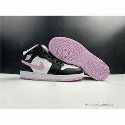 Hypeyourbeast Jordan 1 Mid White Black Light Arctic Pink