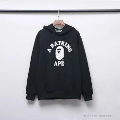 Hypeyourbeast BAPE X Bathing Ape Head Hoodie 'BLACK'
