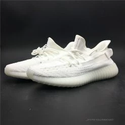 Hypeyourbeast Adidas Yeezy Boost 350 V2 White / White Translucent Stripe