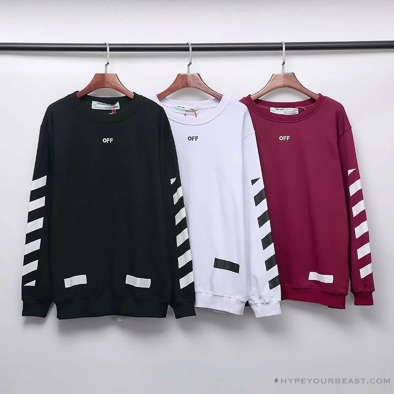 Hypeyourbeast OFF-WHITE Classic Basic Cotton Terry Long Sleeve Shirt 'WHITE' 10 Hypeyourbeast OFF-WHITE Classic Basic Cotton Terry Long Sleeve Shirt 'WHITE'