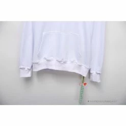 Hypeyourbeast OFF-WHITE Hand-Painted Utility Pole Worker Hoodie 'WHITE'