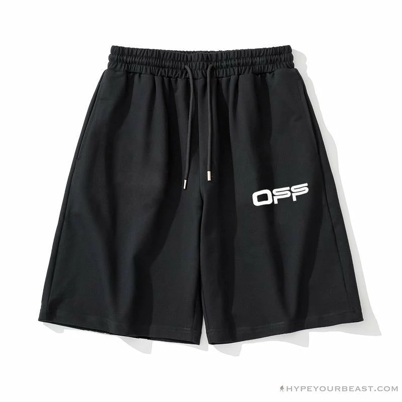 Hypeyourbeast OFF-WHITE Cabin Cabbage Shorts 'BLACK' Pants 1 Hypeyourbeast OFF-WHITE Cabin Cabbage Shorts 'BLACK' Pants
