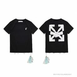 Hypeyourbeast T-Shirts OFF-WHITE Hand Shake Tee Shirt 'BLACK'
