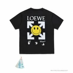 Hypeyourbeast OFF-WHITE X LOEW X SMILEY Tee Shirt 'BLACK' T-Shirts