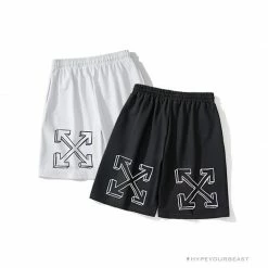 Hypeyourbeast Pants OFF-WHITE Dimensional Sketch Shorts 'BLACK' 24 Hypeyourbeast Pants OFF-WHITE Dimensional Sketch Shorts 'BLACK'
