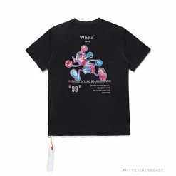 Hypeyourbeast T-Shirts OFF-WHITE Joint Running Mickey Mouse Arrow Tee Shirt 'BLACK'