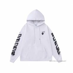 HypeYourBeast Off-White Hoodie Hallow White Hoodies & Jackets