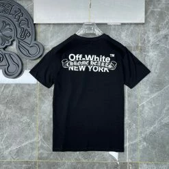 Hypeyourbeast OFF-WHITE Chrome Hearts Tee Shirt 'BLACK' T-Shirts