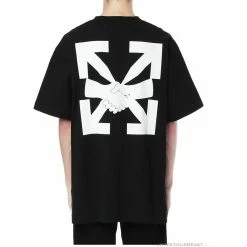 Hypeyourbeast T-Shirts OFF-WHITE Hand Shake Tee Shirt 'BLACK'