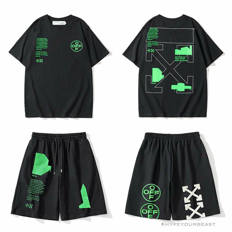 Hypeyourbeast OFF-WHITE Golden Ratio Shorts 'BLACK' Pants 4 Hypeyourbeast OFF-WHITE Golden Ratio Shorts 'BLACK' Pants