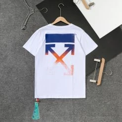 Hypeyourbeast OFF-WHITE Gradient Classic Cross Arrow Tee Shirt 'WHITE'