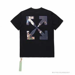 Hypeyourbeast OFF-WHITE Baroque Angel Religious Painting Tee Shirt 'BLACK' T-Shirts