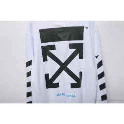 Hypeyourbeast OFF-WHITE Classic Basic Cotton Terry Long Sleeve Shirt 'WHITE' 18 Hypeyourbeast OFF-WHITE Classic Basic Cotton Terry Long Sleeve Shirt 'WHITE'