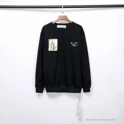 Hypeyourbeast Shirts OFF-WHITE The Kiss Long Sleeve Shirt 'BLACK'