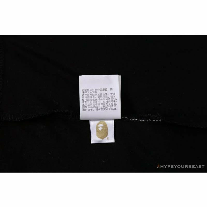 Hypeyourbeast BAPE Baby Milo Color Letter Monkey Tee Shirt 'BLACK' 14 Hypeyourbeast BAPE Baby Milo Color Letter Monkey Tee Shirt 'BLACK'