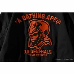 Hypeyourbeast BAPE X XO Red Jacket Baseball Uniform Clothes