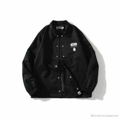 Hypeyourbeast Clothes BAPE X Star Wars Collaboration Windbreaker Jacket 'BLACK'