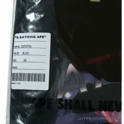 Hypeyourbeast Clothes BAPE Universe Solar System Ape Man Head Tee Shirt 'BLACK'