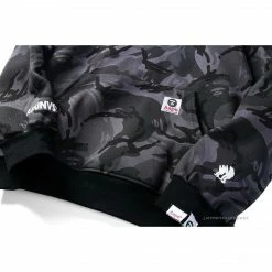 HypeYourBeast Bape Camo Hoodie Black Camouflage Clothes