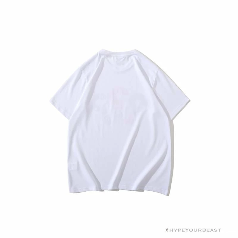 Hypeyourbeast BAPE Camouflage Three-Color Question Mark Tee Shirt 'WHITE' 2 Hypeyourbeast BAPE Camouflage Three-Color Question Mark Tee Shirt 'WHITE'