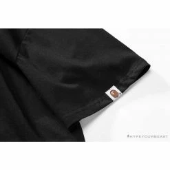 Hypeyourbeast Clothes BAPE Classic Embroidered Logo Ape Head Tee Shirt 'BLACK' 21 Hypeyourbeast Clothes BAPE Classic Embroidered Logo Ape Head Tee Shirt 'BLACK'