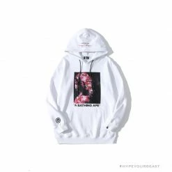 Hypeyourbeast BAPE Marilyn Monroe Powder Camouflage Hoodie 'WHITE'