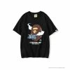Hypeyourbeast Clothes BAPE Co-Branded Fly Boy Tee Shirt 'BLACK'
