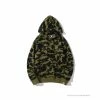 HypeYourBeast BAPE Camouflage Kangaroo Hooded Hoodie Green Clothes