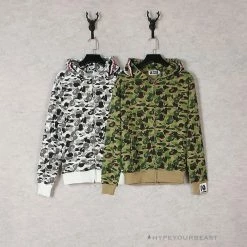 HypeYourBeast Bape Green Camouflage Hoodie