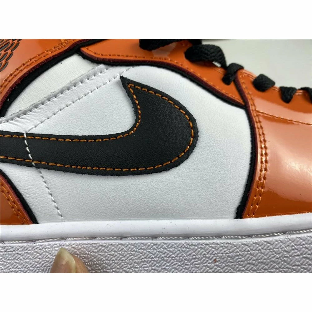 Hypeyourbeast Air Jordan 1 Mid Turf Orange Patent 4 Hypeyourbeast Air Jordan 1 Mid Turf Orange Patent