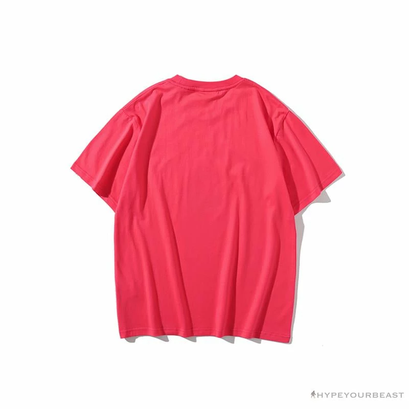 Hypeyourbeast BAPE Little Ape Head Colorful Classic Tee Shirt 'PINK' Clothes 2 Hypeyourbeast BAPE Little Ape Head Colorful Classic Tee Shirt 'PINK' Clothes