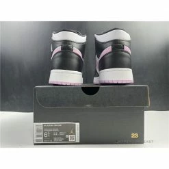 Hypeyourbeast Jordan 1 Mid White Black Light Arctic Pink