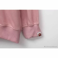 Hypeyourbeast BAPE Behind The Great Ape-Man Head Long Sleeve Shirt 'PINK' Clothes