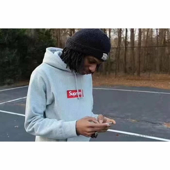 Hypeyourbeast Supreme Box Logo Hoodie White Red 3 Hypeyourbeast Supreme Box Logo Hoodie White Red