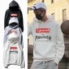Hypeyourbeast Hoodies & Jackets Supreme X Thrasher Hoodie Grey