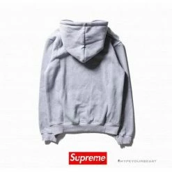 Hypeyourbeast Supreme Box Logo Hoodie Grey Red