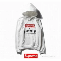 Hypeyourbeast Hoodies & Jackets Supreme X Thrasher Hoodie White
