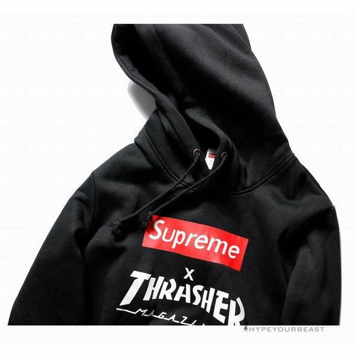 Hypeyourbeast Supreme X Thrasher Hoodie Black Hoodies & Jackets 2 Hypeyourbeast Supreme X Thrasher Hoodie Black Hoodies & Jackets
