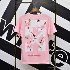 Hypeyourbeast OFF-WHITE Sakura Tee Shirt 'PINK' T-Shirts