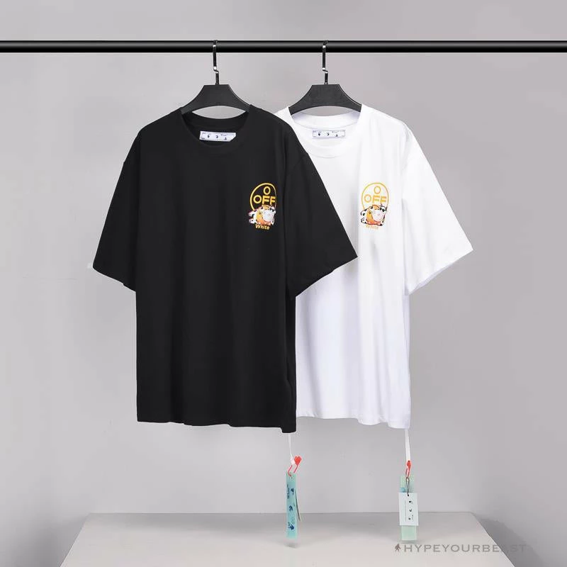 Hypeyourbeast OFF-WHITE Hawaiian Cow Arrow Tee Shirt 'BLACK' 6 Hypeyourbeast OFF-WHITE Hawaiian Cow Arrow Tee Shirt 'BLACK'