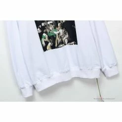 Hypeyourbeast OFF-WHITE New Madonna Painting Cotton Terry Long Sleeve Shirt 'WHITE' Shirts 16 Hypeyourbeast OFF-WHITE New Madonna Painting Cotton Terry Long Sleeve Shirt 'WHITE' Shirts