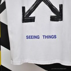 Hypeyourbeast OFF-WHITE Seeing Things Arrow Tee Shirt 'WHITE' T-Shirts
